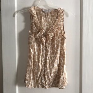 LOFT giraffe print blouse